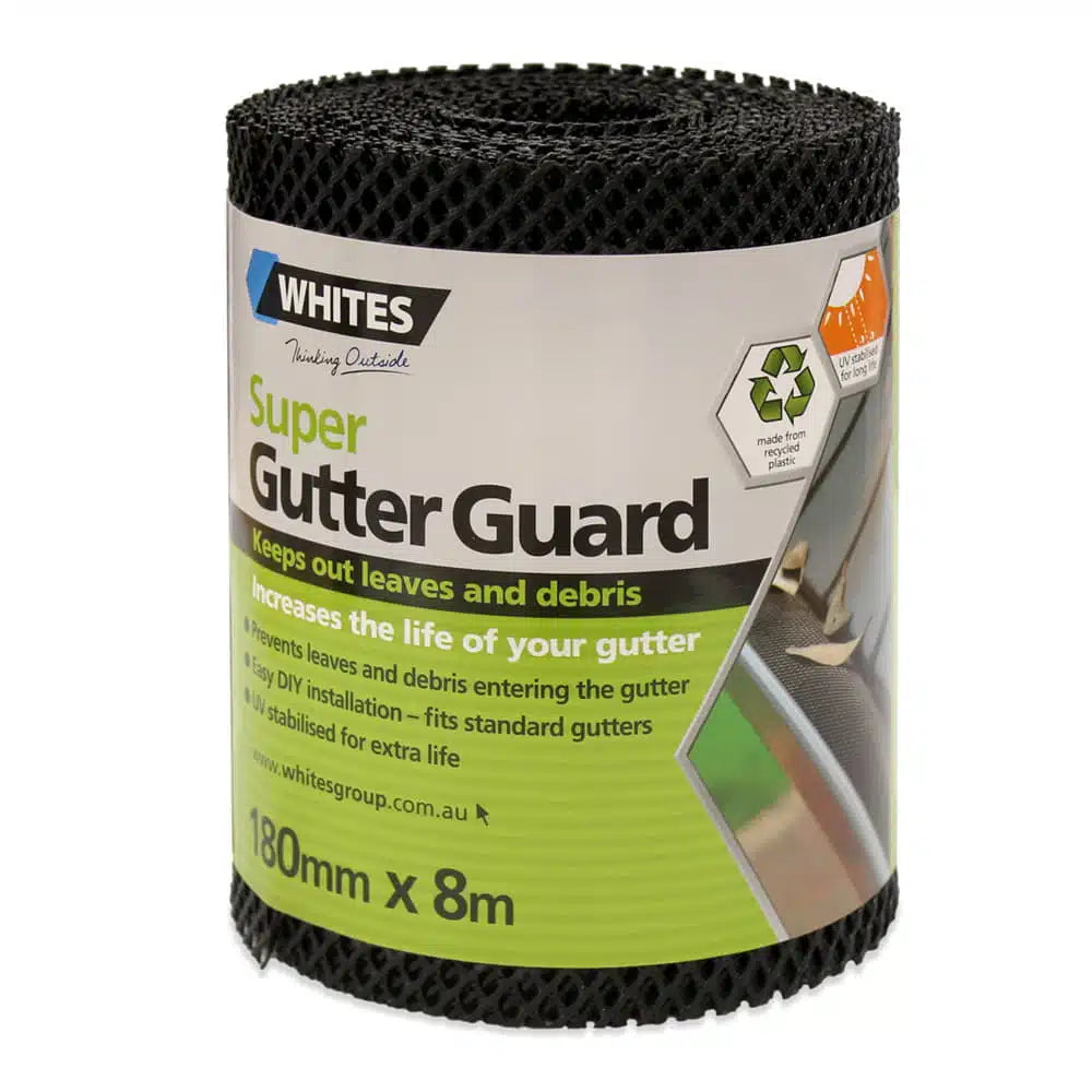 Jack GutterGuard 180mm x 8m- Black