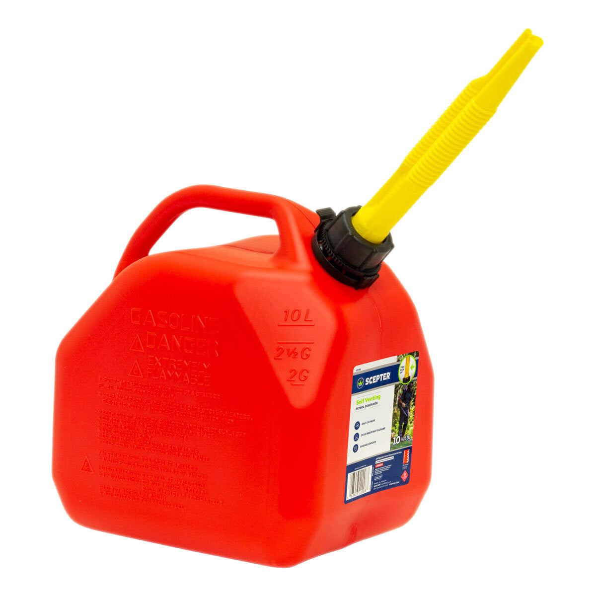 Scepter Fuel Can 10L- Red