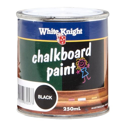 White Knight Chalkboard Paint- Black 500ml