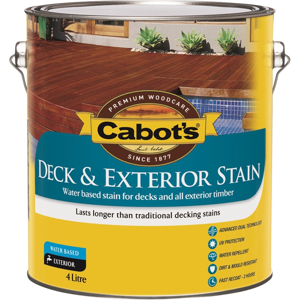 Cabot's Deck & Exterior Stain- Merbau 4L