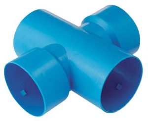 Vinidex 65mm DrainCoil Cross Tee