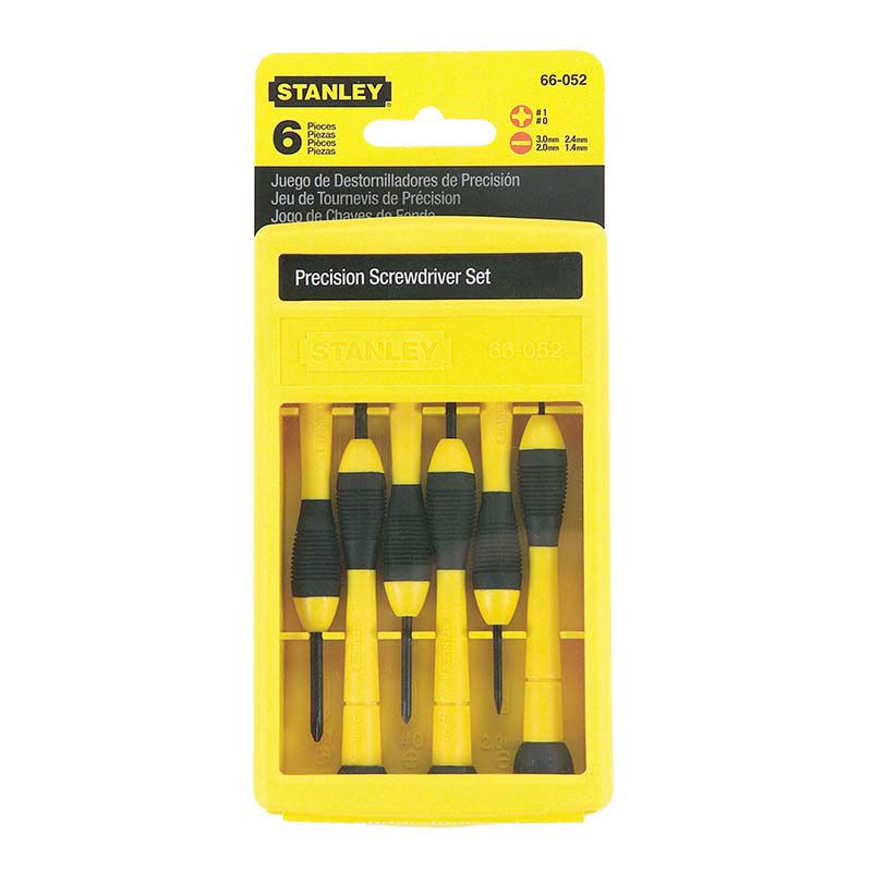 Stanley Screwdriver Precision Cushion Grip 6Pce