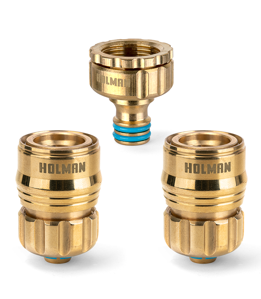 Holman 12mm Brass Hose Connector Set