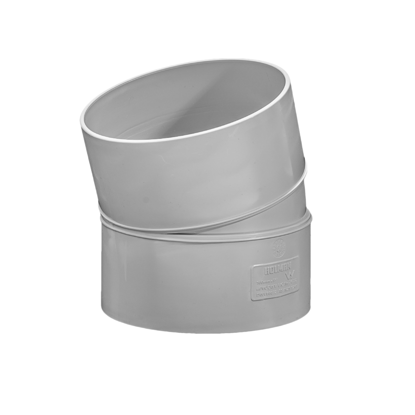 Holman DWV PVC Bend F&F 100mm 15 Degree
