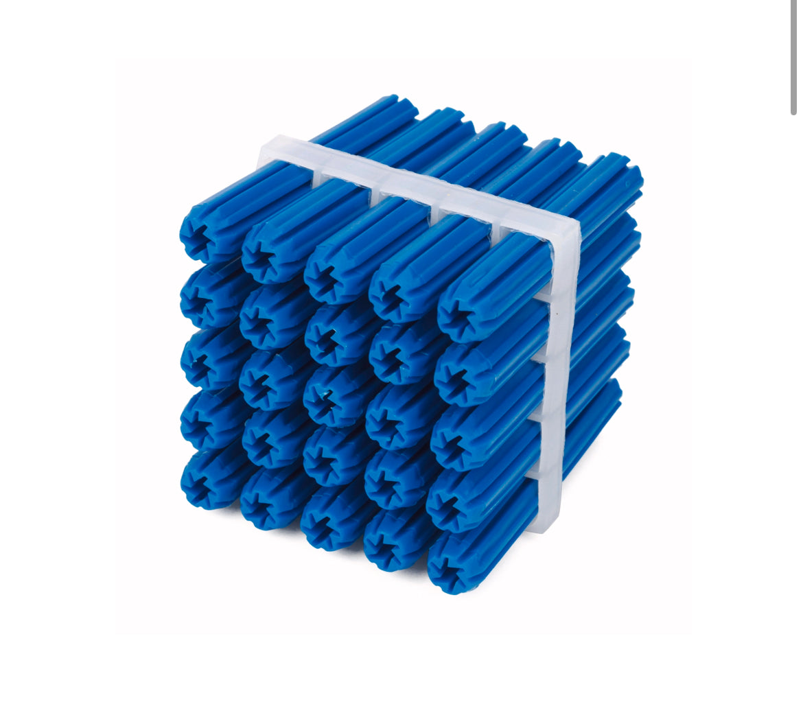 Ramset Wall Plug Blue 8 x 35mm Pk25