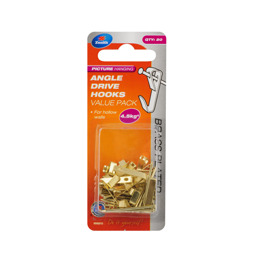 Zenith Angle Drive Hooks 4.5kg 20PK