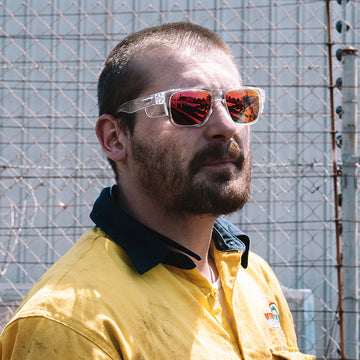 Safestyle Fusions Clear Frame/Mirror Red Polarised