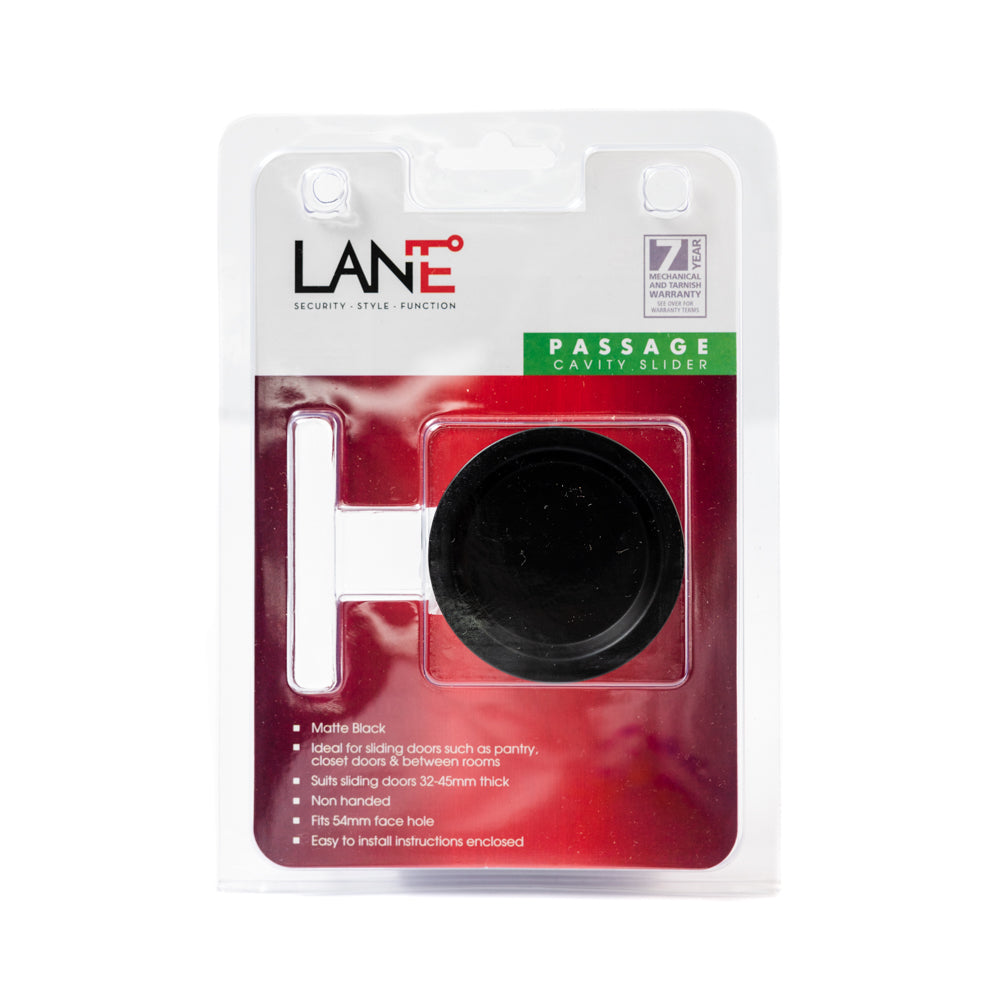 Lane Cavity Slider Round Set Matte Black