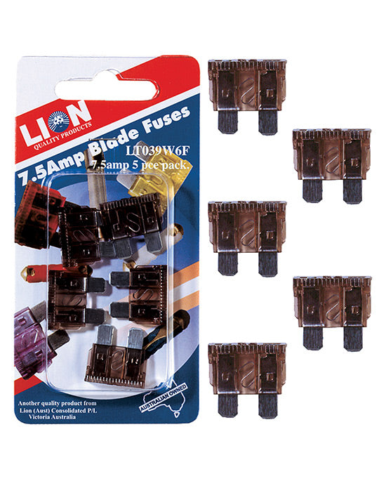 Lion Fuse Blade 7.5amp 5pk