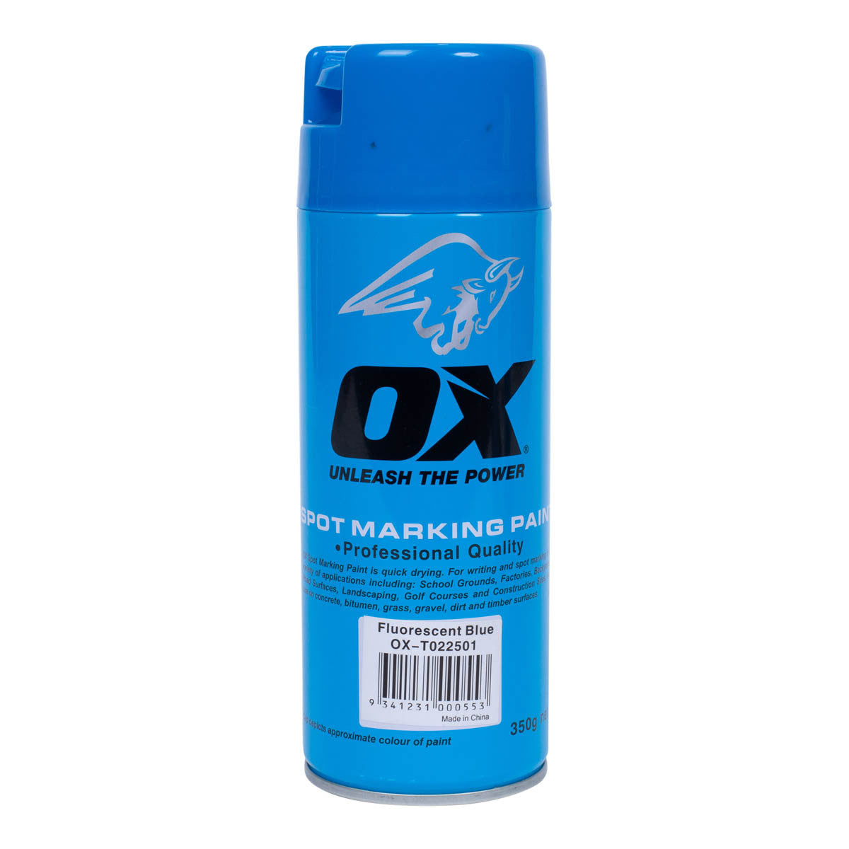 OX Line Marking Paint 350g- Blue 12pk