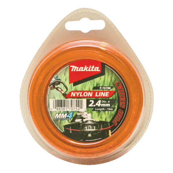 Makita Nylon Line Trimmer Cord 2.4mm x 15m- Round