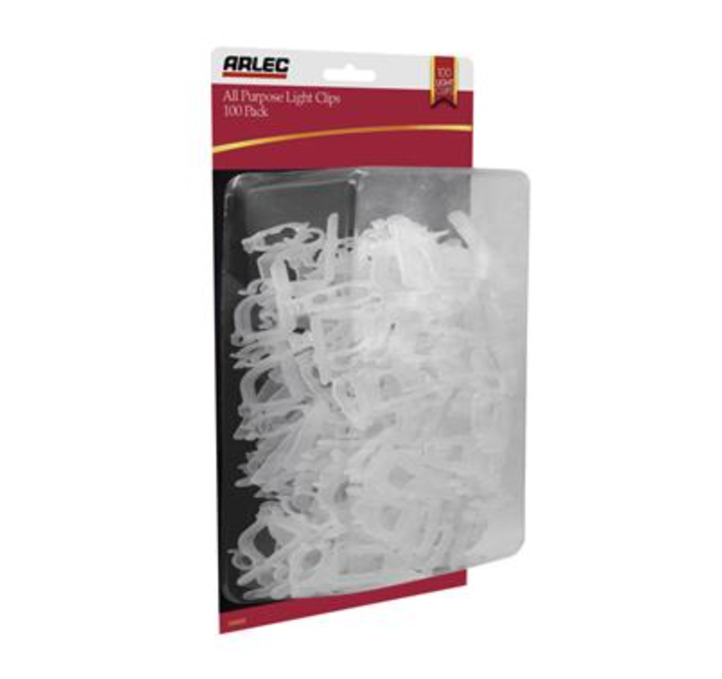 Arlec All Purpose Light Clip- 100pk