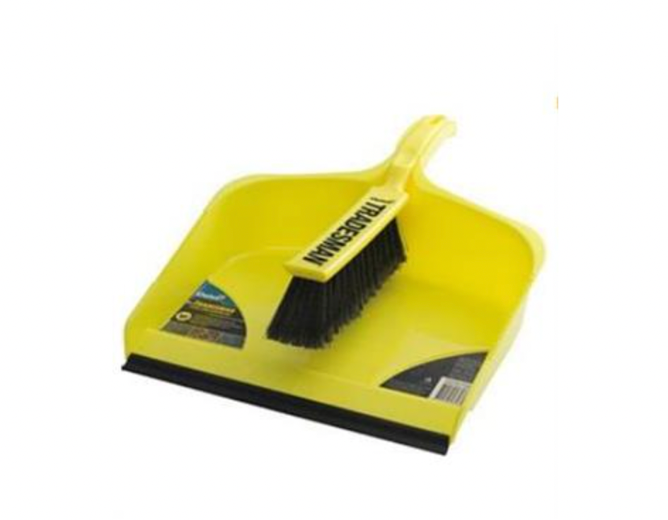 Oates Tradesman Dustpan & Brush XL
