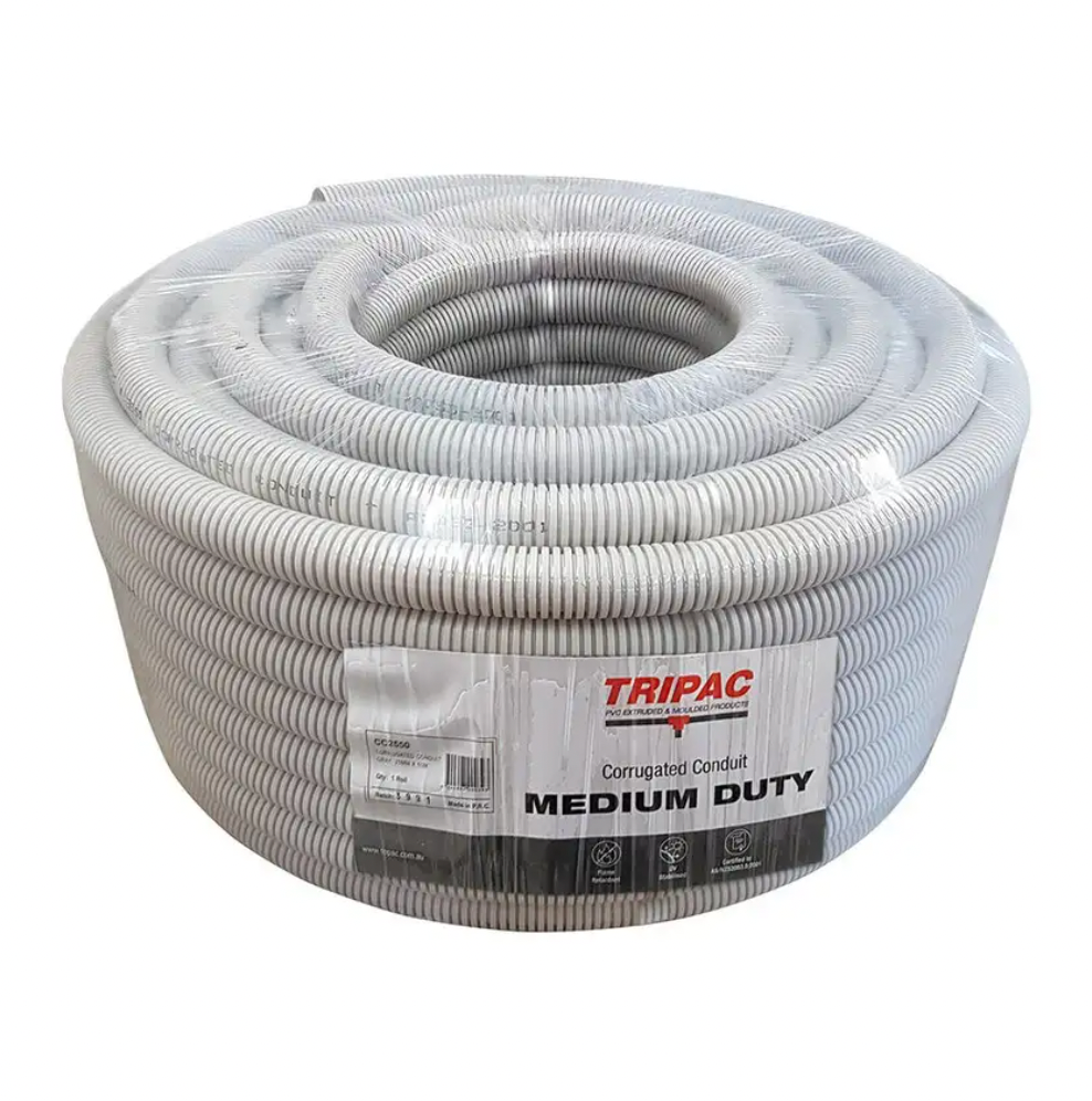 Tripac Conduit Flex Medium Duty Grey 20mmx10m