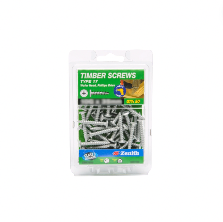 Zenith Timber Screw Phil 10G x 75MM Pk50