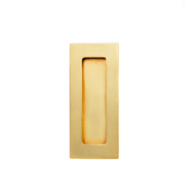 Lane Flush Pull- Brushed Brass