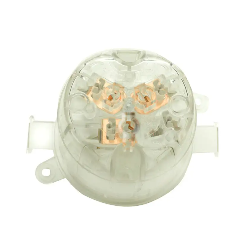 HPM Electrical Plug Base 3 Pin 10A Clear