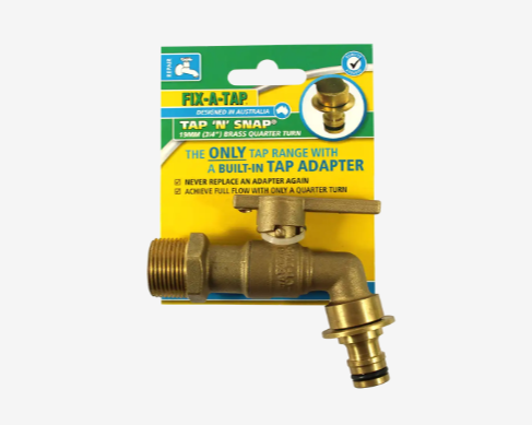 Fix-A-Tap Garden Tap- Brass Quarter Turn 3/4