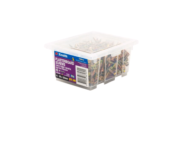 Zenith Plasterboard Screws Phil Drive 6G x 30mm Bx500