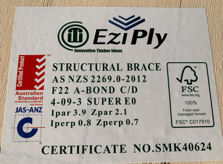 EziPly Brace Ply F22 H2S 4mm