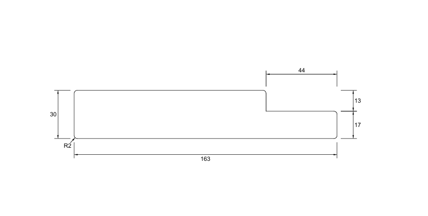 Design Pine Jamb 163x30 Single Rebate H3 5.2m