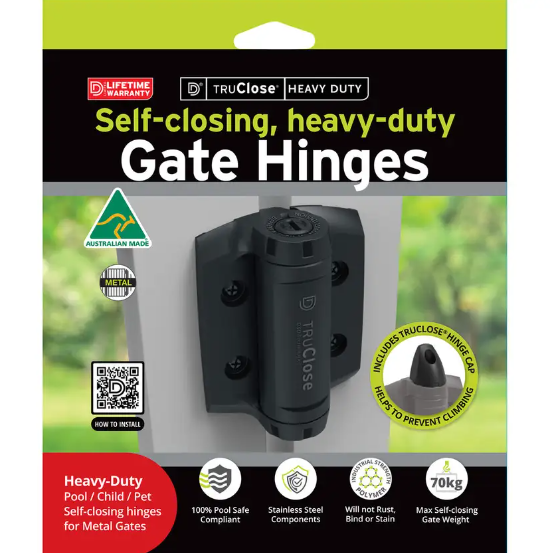 D&D Technologies TruClose Heavy Duty Safety Gate Hinges Self-Closing