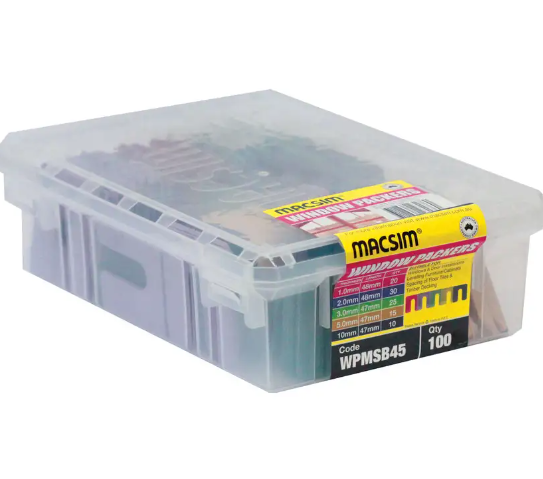 Macsim Window Packers 45mm 100PK- Mixed