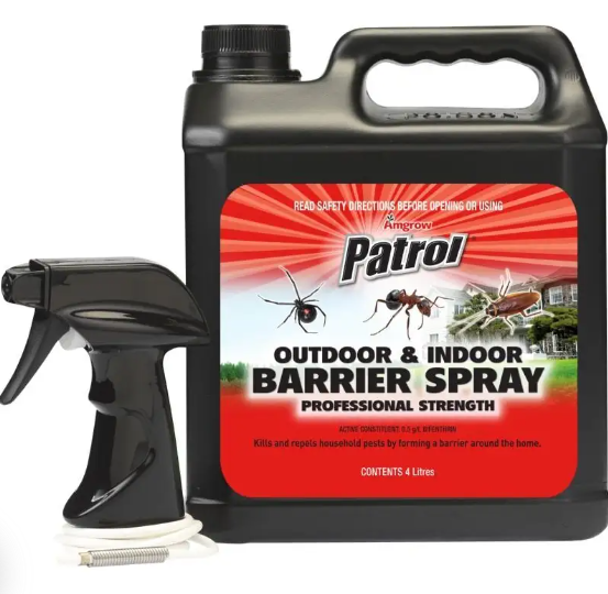 Patrol Insect Indoor & Outdoor Barrier Spray RTU 4L