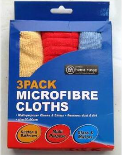 Microfibre Cleaning Cloth 3PK