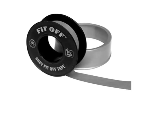 Red Back Fit Off Tape 12mm x 6.6m- Grey