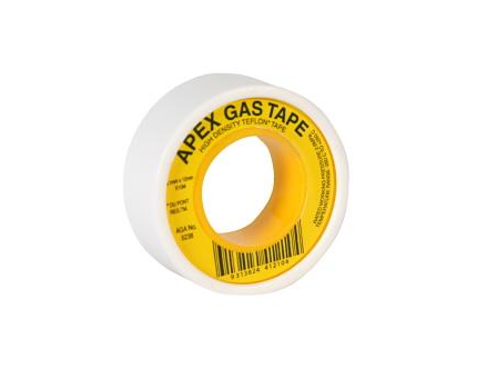Apex Gas Teflon Tape 12mmx10m- Yellow