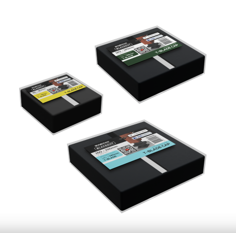 Vuetrade Blackout Concealed T-Blade Cap 120mm x 120mm x 30mm- 3mm Wall SINGLE