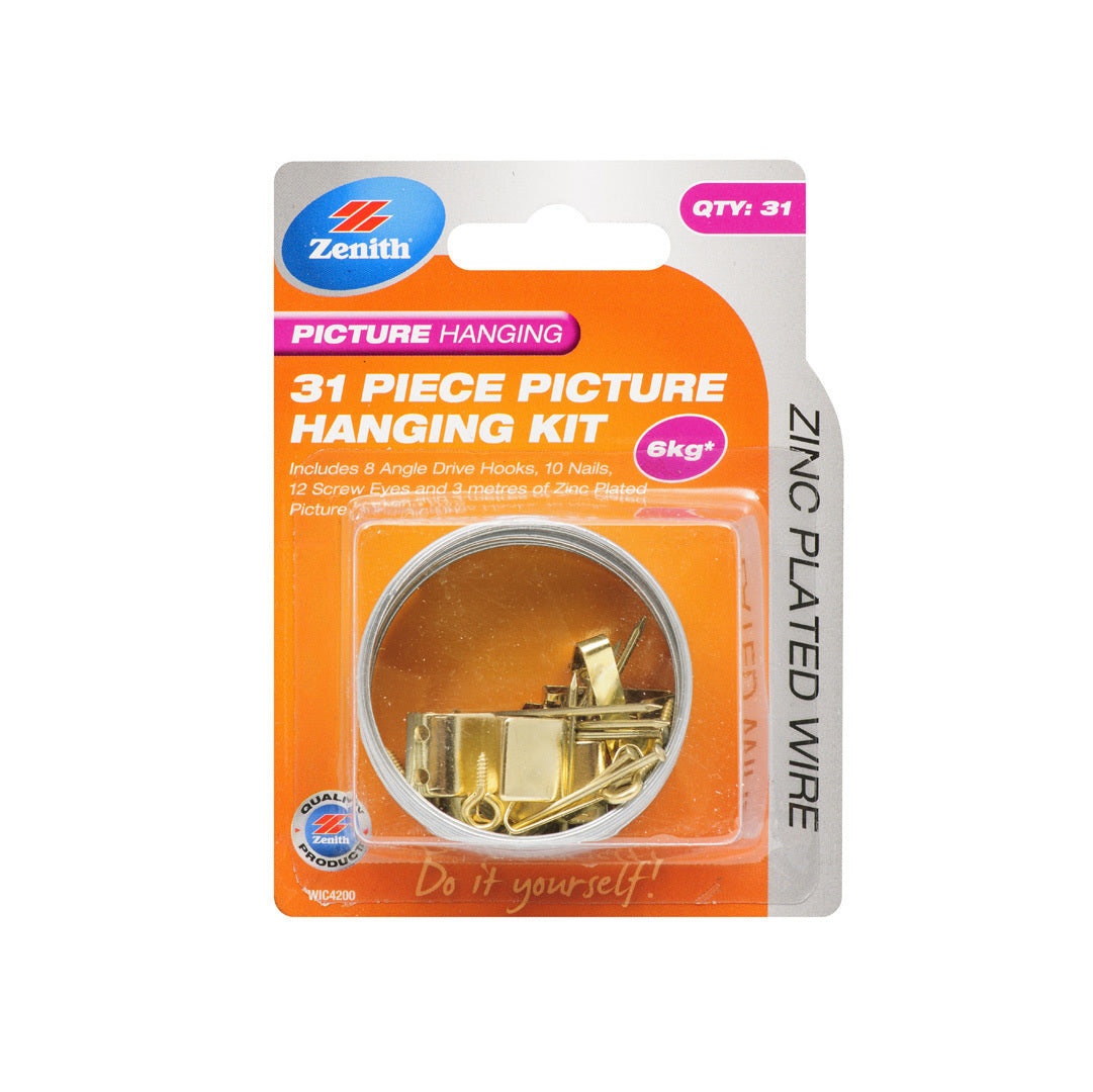Zenith 31 Piece Picture Hanging Kit