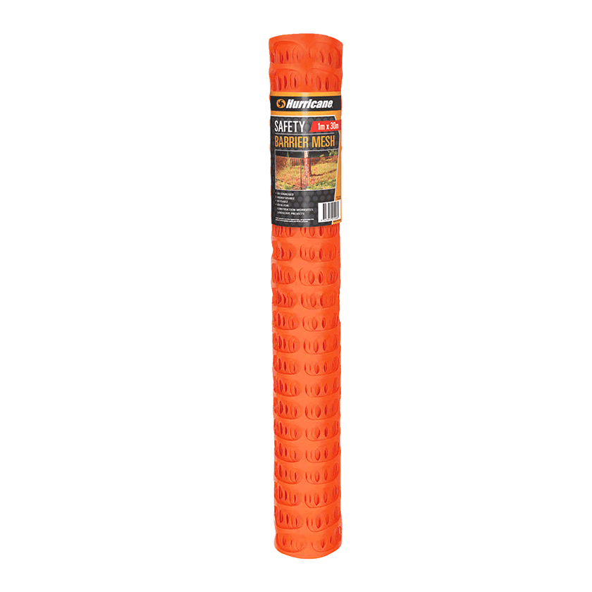 Hurricane Safety Barrier Mesh 1m x 30m- Orange