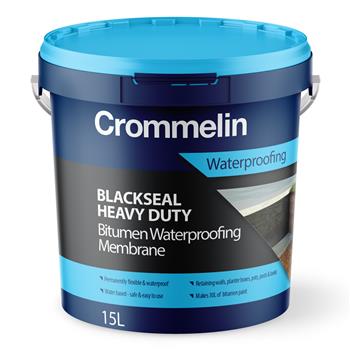 Crommelin Blackseal Heavy Duty Bitumen Waterproofing Membrane 15L