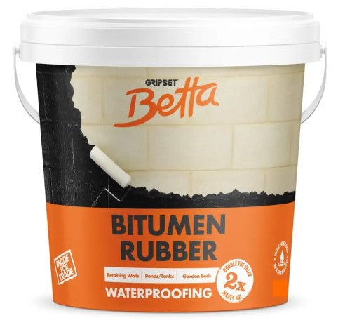 Gripset Betta Bitumen Rubber Waterproofing Membrane 1L