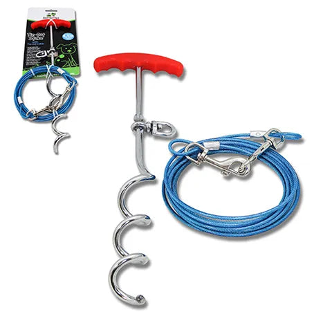Bainbridge Tie Out Stake w 4.5m Tie Out Cable