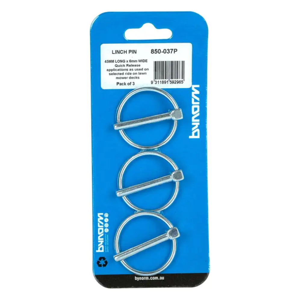 Bynorm Linch Pin 45mm x 6mm Pk3