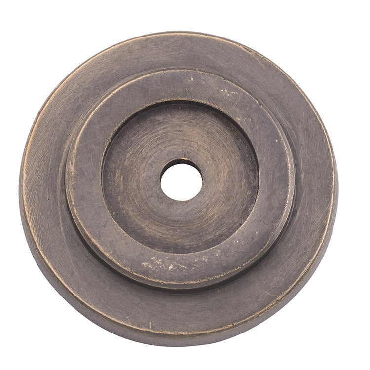 Tradco Backplate For Domed Cupboard Knob Antique Brass D38mm