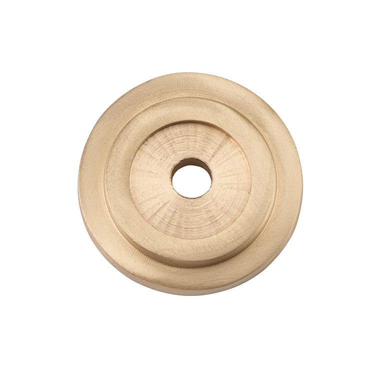 Tradco Backplate For Domed Cupboard Knob Satin Brass D25mm