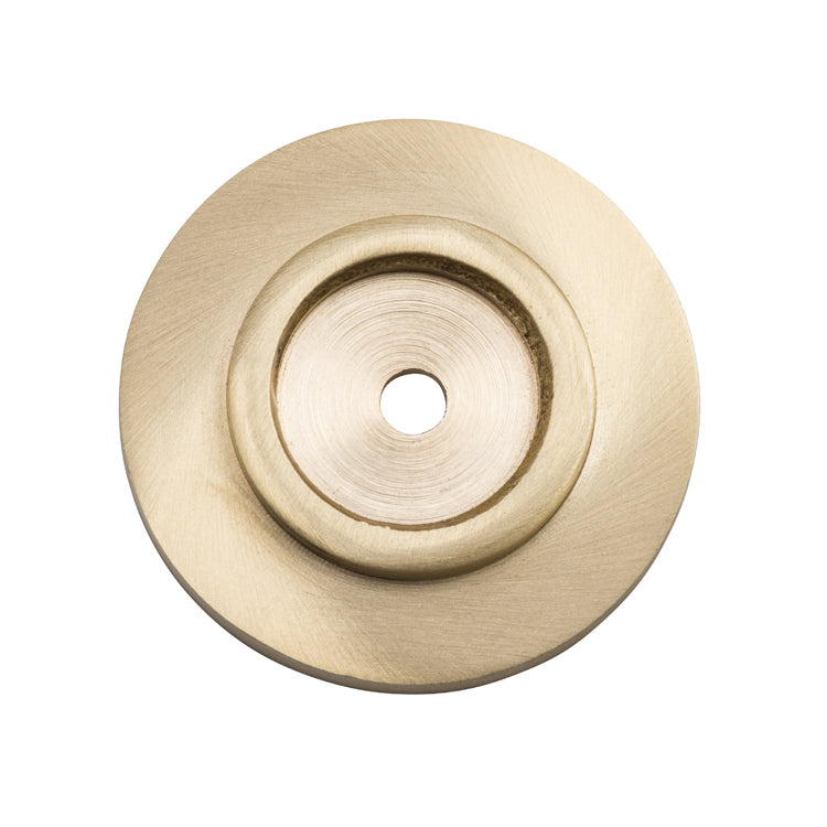 Tradco Backplate For Domed Cupboard Knob Satin Brass D38mm
