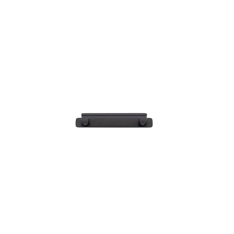 Iver Cabinet Pull Baltimore Matt Black With Backplate L173xW24xP39mm CTC128mm