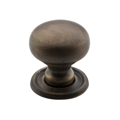 Tradco Cupboard Knob Classic Antique Brass D25xP28mm