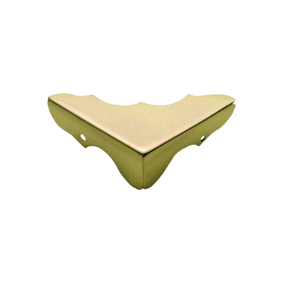 Tradco Box Corner Sheet Brass Small Polished Brass H12xW32mm