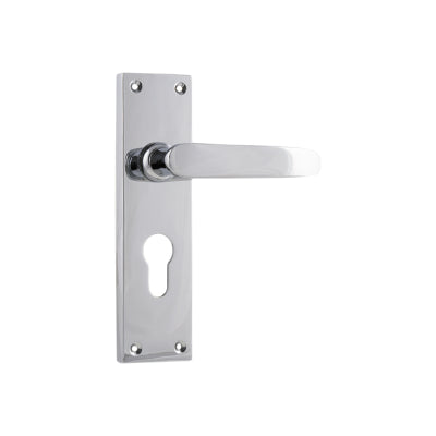 Tradco Door Lever Balmoral Euro Pair Chrome Plated H156xW42xP46mm