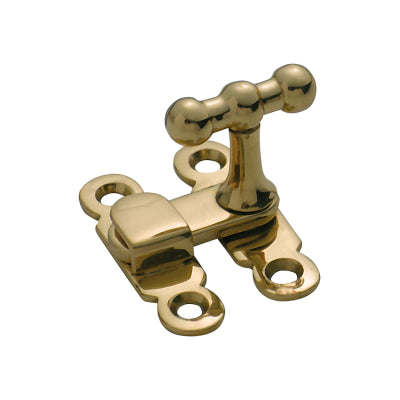 Tradco Cupboard Catch Thumb Turn Polished Brass H40xW28mm