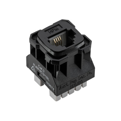 Tradco Component Phone Socket Mechanism Black