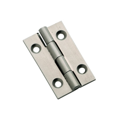 Tradco Cabinet Hinge Fixed Pin Satin Chrome H38xW22mm