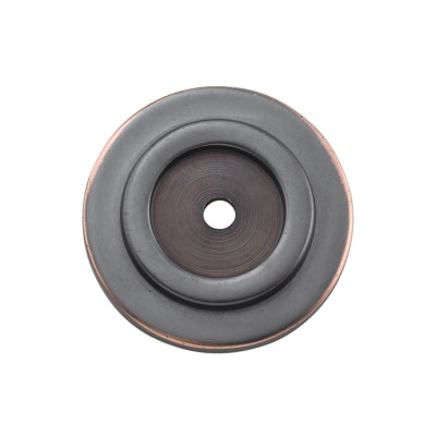 Tradco Backplate For Domed Cupboard Knob Antique Copper D25mm