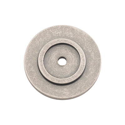 Tradco Backplate For Domed Cupboard Knob Rumbled Nickel D32mm